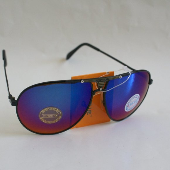 NWT TruVintage Aviator / pilot like style frame w/ true blue blocker sunglasses - Picture 4 of 10